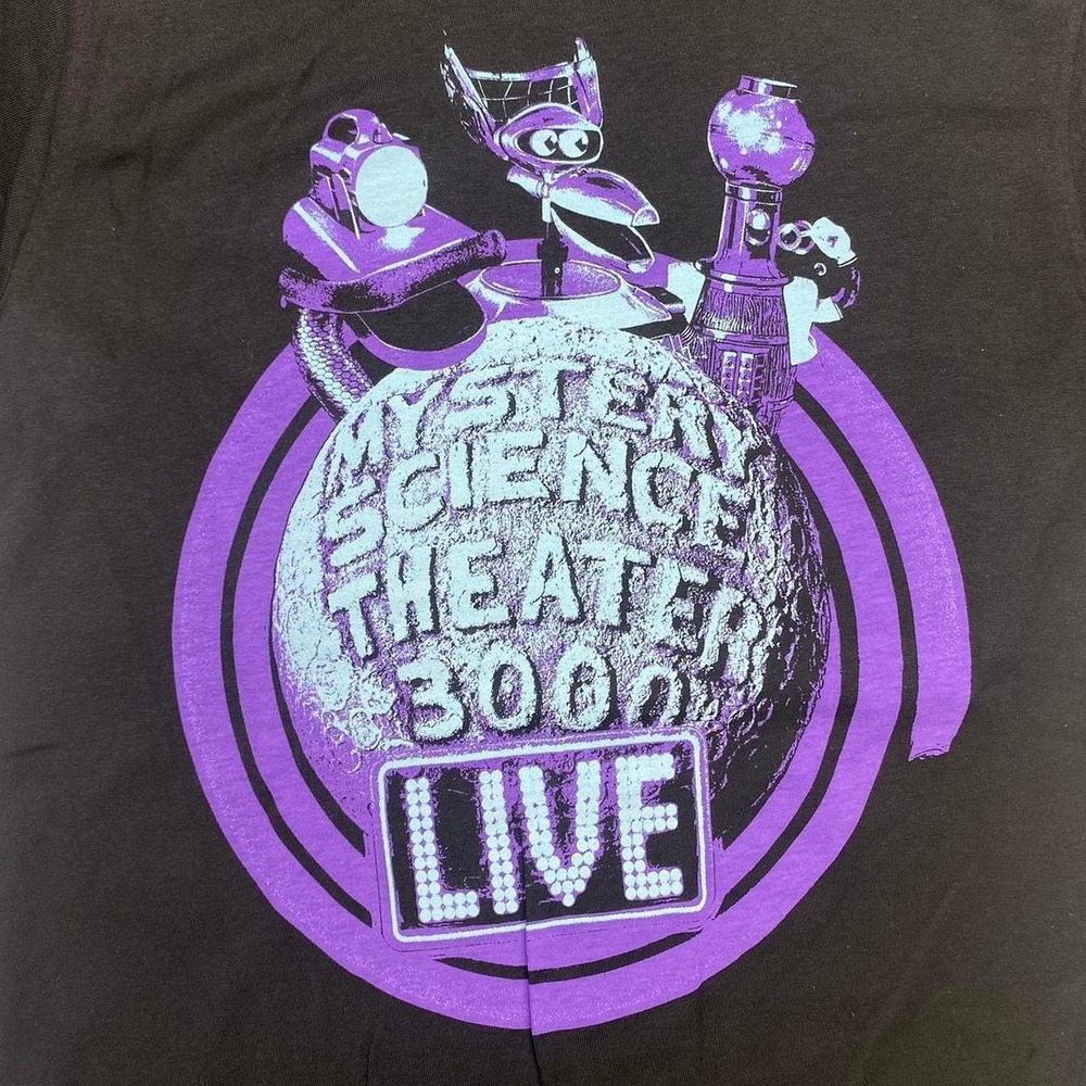 Mystery‎ Science Theater 3000 Live comedy promo shirt SMALL
